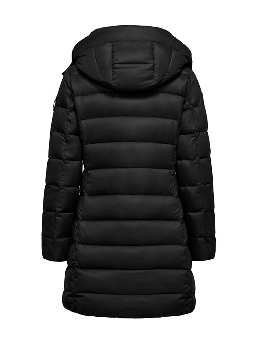 Piumino lungo in nylon stretch con cappuccio staccabile BOMBOOGIE | CW079XMNX5/90